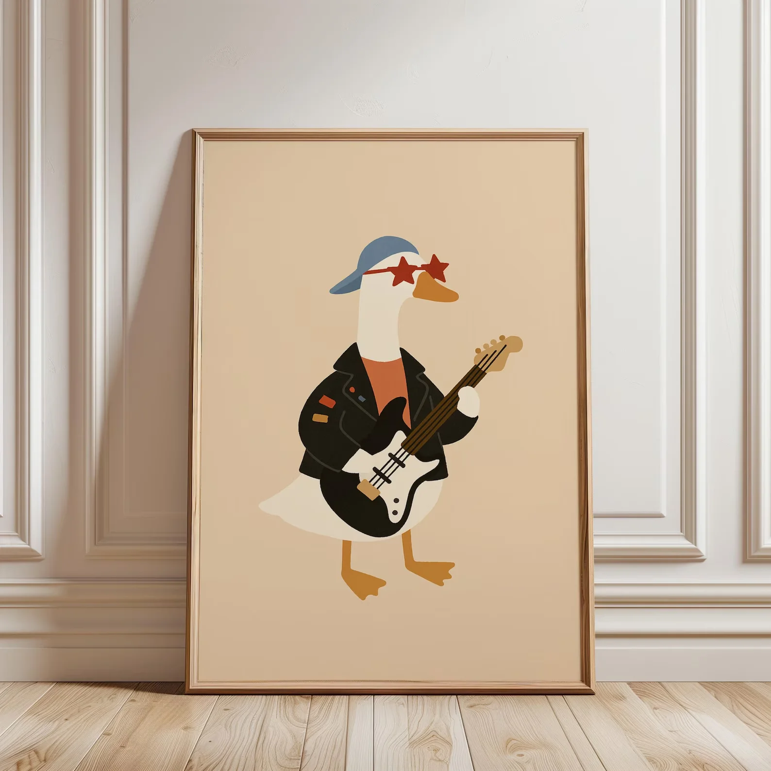 1pc frameless Cool Rocker Duck - огляд і ціна Baby Nursery Decor Boy